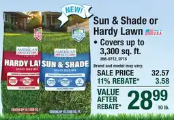 Menards Sun & Shade o Hardy Lawn offer