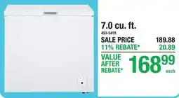 Menards 7.0 cu. ft. Chest Freezer offer