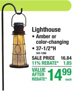 Menards Lighthouse ORNAMENTAL LIGHTS offer