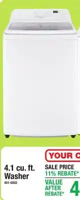 Menards Criterion 4.1 cu. ft. Washer offer