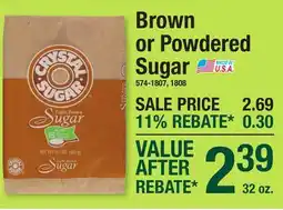 Menards Brown or Powdered Sugar offer