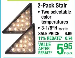 Menards 2-Pack Stair ACCENT LIGHTS offer