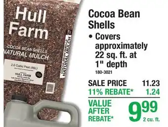 Menards Cocoa Bean Shells offer