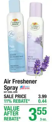 Menards Air Freshener Spray offer