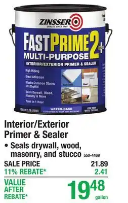 Menards Interior/Exterior Primer & Sealer offer