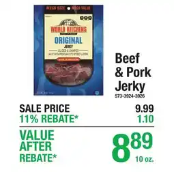 Menards Beef & Pork Jerky offer