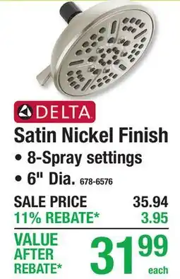Menards Satin Nickel Finish offer
