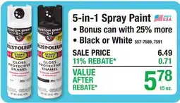 Menards 5-in-1 Spray Paint offer