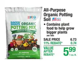 Menards All-Purpose Organic Potting Soil offer
