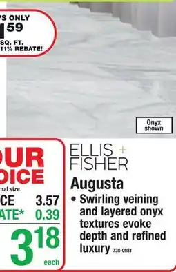 Menards Augusta WATERPROOF 12 x 24 POLISHED PORCELAIN TILE offer