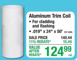 Menards Aluminum Trim Coil offer