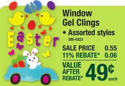 Menards Window Gel Clings offer