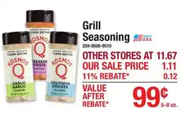 Menards Grill Seasoning offer
