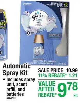 Menards Automatic Spray Kit offer