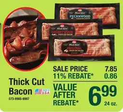 Menards Thick Cut Bacon offer