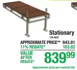 Menards Stationary offer