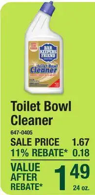 Menards Toilet Bowl Cleaner offer
