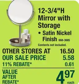Menards 12-3/4H Mirror with Storage offer