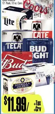 R Ranch Markets COORS, BLUE LITE, TECA, ESTRELLA JALISCO, BUD LIGHT, Michelob ULTRA offer