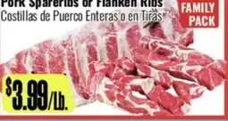 R Ranch Markets Pork Spareribs or Flanken Ribs offer