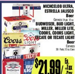 R Ranch Markets MICHELOB ULTRA, ESTRELLA JALISCO Beer offer