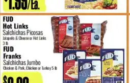 R Ranch Markets FUD Hot Links, FUD Franks offer