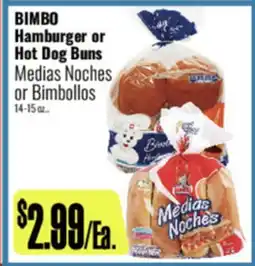 R Ranch Markets BIMBO Hamburger or Hot Dog Buns offer