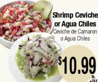 Big Saver Foods Shrimp Ceviche or Agua Chiles offer