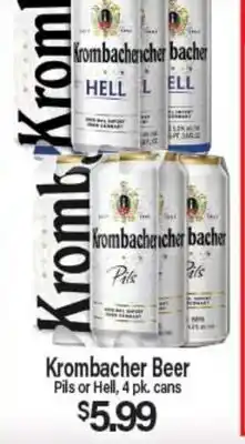 Angelo Caputo's Fresh Market Krombacher Beer offer