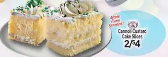 Angelo Caputo's Fresh Market Cannoli Custard Cake Slices offer