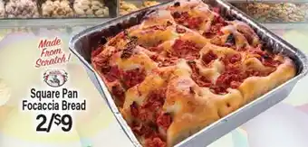 Angelo Caputo's Fresh Market Square Pan Focaccia Bread offer