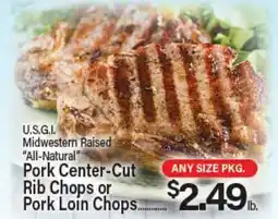Angelo Caputo's Fresh Market Pork Center-Cut Rib Chops or Pork Loin Chops offer