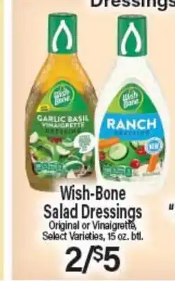Angelo Caputo's Fresh Market Wish-Bone Salad Dressings offer