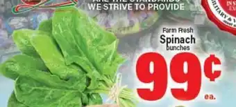 Angelo Caputo's Fresh Market Farm Fresh Spinach bunches offer