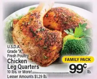 Angelo Caputo's Fresh Market U.S.D.A. Grade A Fresh Poultry Chicken Leg Quarters offer