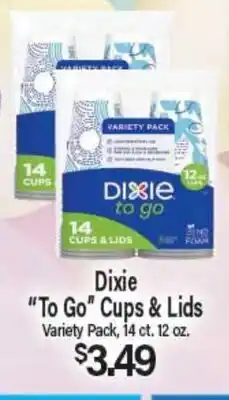 Angelo Caputo's Fresh Market Dixie To Go Cups & Lids offer