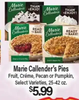 Angelo Caputo's Fresh Market Marie Callender's Pies offer
