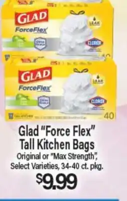 Angelo Caputo's Fresh Market Glad Force Flex Tall Kitchen Bags offer