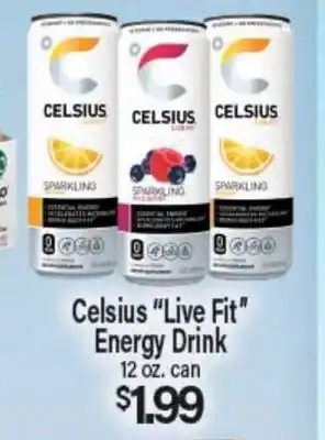Angelo Caputo's Fresh Market Celsius Live Fit Energy Drink offer