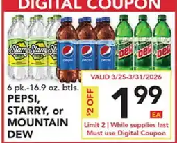 Pete's Fresh Market PEPSI, STARRY, or MOUNTAIN DEW offer