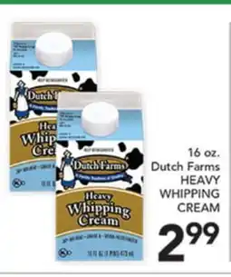 Pete's Fresh Market 16 oz. Dutch Farms HEAVY WHIPPING CREAM offer