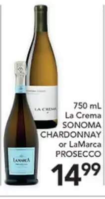 Pete's Fresh Market 750 mL La Crema SONOMA CHARDONNAY or La Marca PROSECCO offer