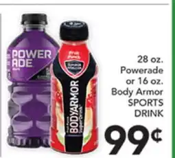 Pete's Fresh Market 28 oz. Powerade or 16 oz. Body Armor SPORTS DRINK offer