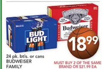 Pete's Fresh Market BUDWEISER FAMILY offer