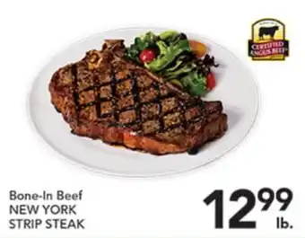 Pete's Fresh Market Bone-In Beef NEW YORK STRIP STEAK offer