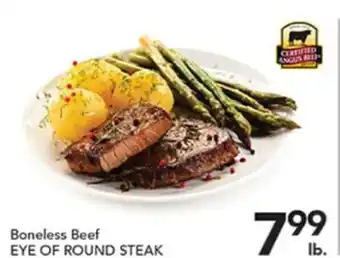 Pete's Fresh Market BONELESS BEEF EYE OF ROUND STEAK offer