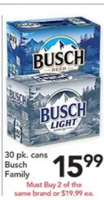 Pete's Fresh Market Busch Family offer
