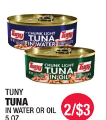 Carnicerias Jimenez TUNY TUNA IN WATER OR OIL offer