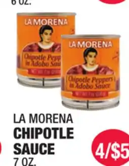 Carnicerias Jimenez LA MORENA CHIPOTLE SAUCE offer