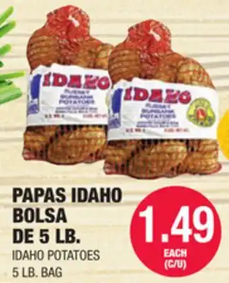 Carnicerias Jimenez PAPAS IDAHO BOLSA DE 5 LB offer